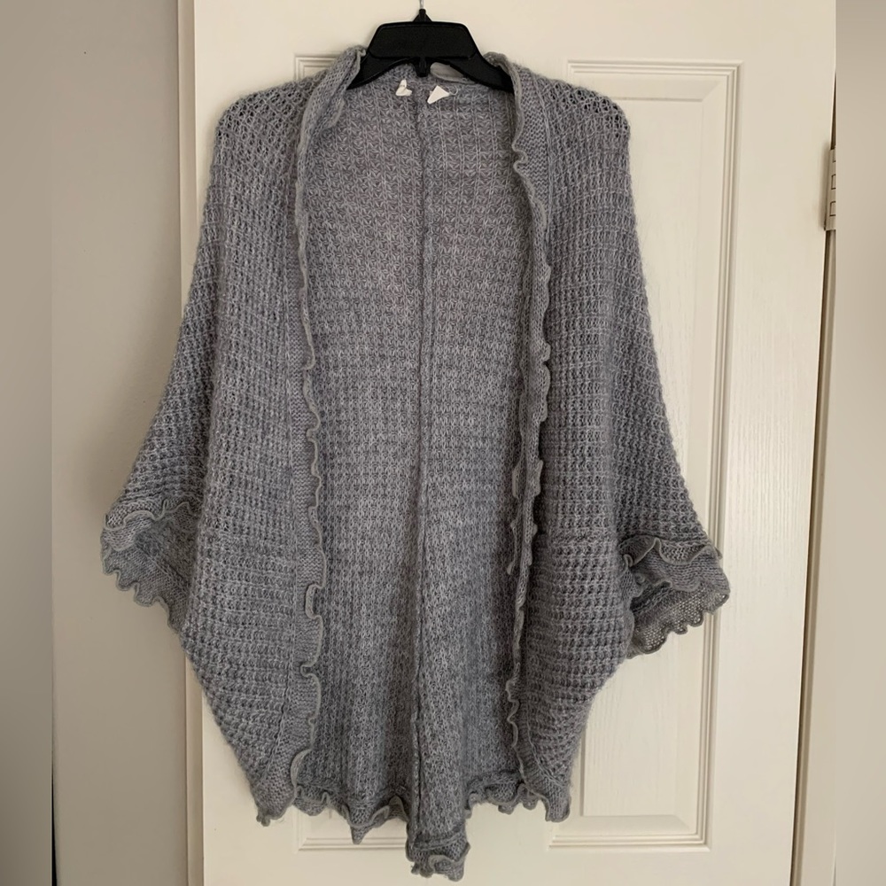 Anthropologie Moth knit ruffled cardigan size xs
